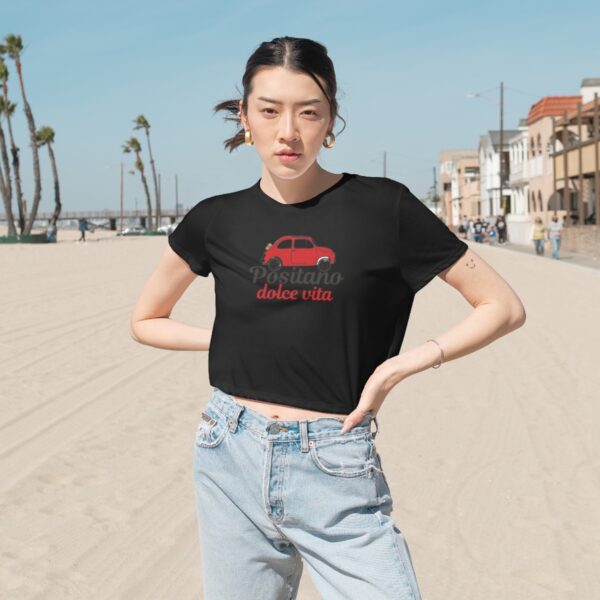 Positano Dolce Vita Women's Flowy Cropped Tee - immagine 11