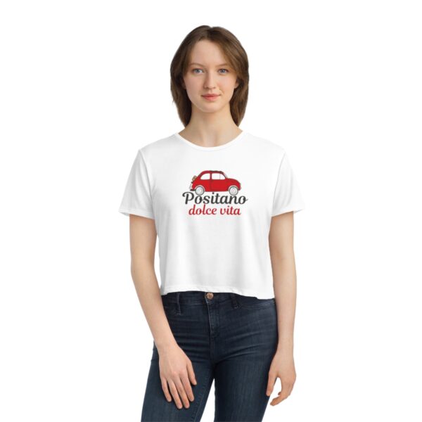 Positano Dolce Vita Women's Flowy Cropped Tee - immagine 4