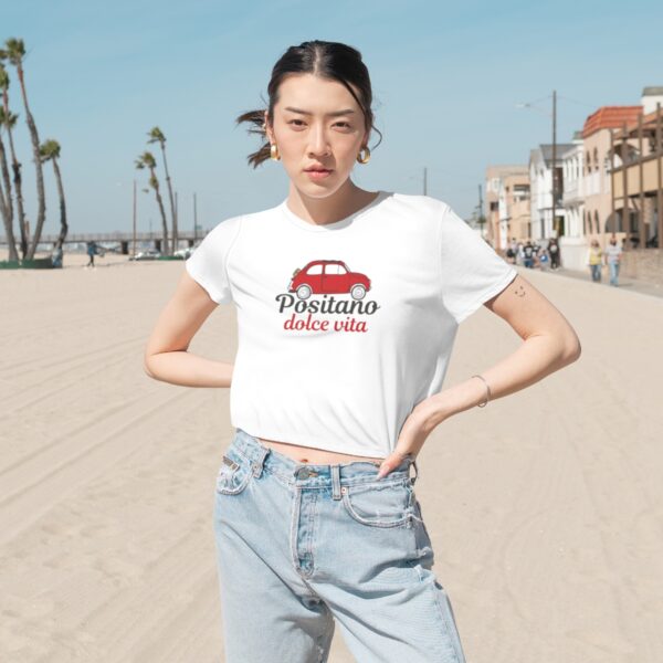 Positano Dolce Vita Women's Flowy Cropped Tee