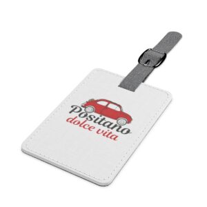 Positano Dolce Vita Saffiano Polyester Luggage Tag, Rectangle
