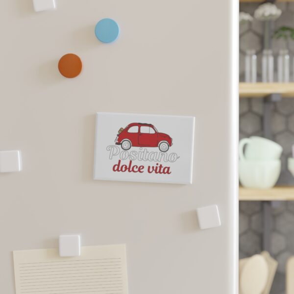 Positano Dolce Vita Button Magnet, Rectangle (1 & 10 pcs)